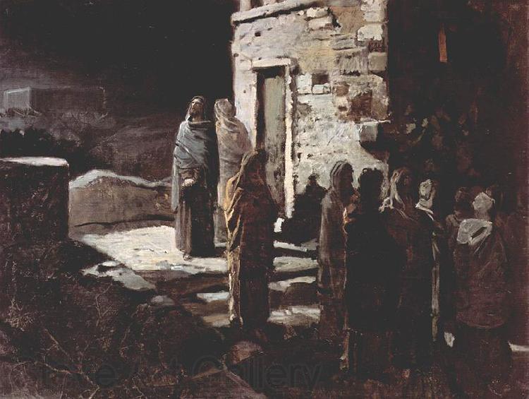 unknow artist Christus betritt mit seinen Jungern den Garten Gethsemane Spain oil painting art